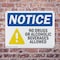 Signmission No Drugs No Alcoholic Beverages Allowed, 14 in W x Rectangle, Plastic OS-2PACK-NS-P-1014-L-16075 - alternate 8